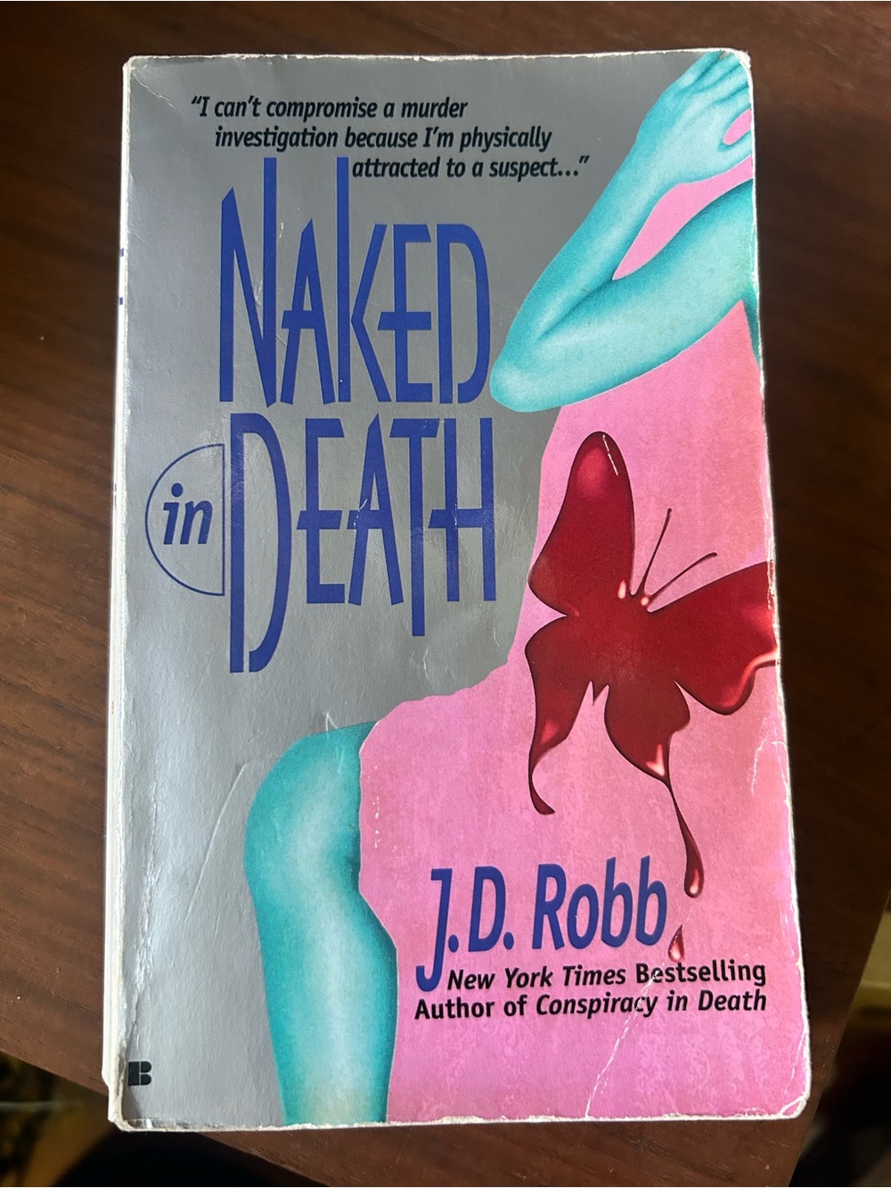 Naked in Death by J.D. Robb - Pink & Teal Paperback
